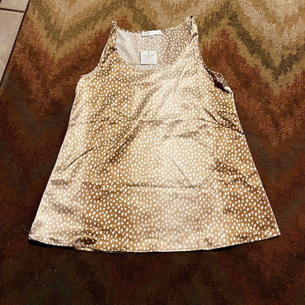 Royal standard satin loungewear top